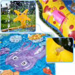 Detský záhradný bazén s fontánou – Morské zvieratká
