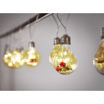 Vianočné svetielka gule s dekoráciou – 3m, 50 LED