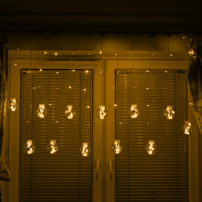 Vianočné LED svetielka 3m guličky – teplá biela