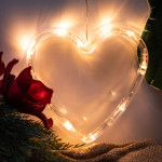 LED vianočná dekorácia – Srdiečko