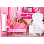 Plastový domček pre bábiky – s bábikou a nábytkom