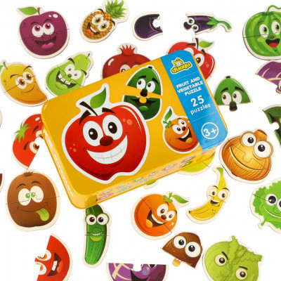 Detské puzzle Zelenina a ovocie – 25 dielikov