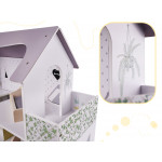 Drevený domček pre bábiky – 70cm šedý