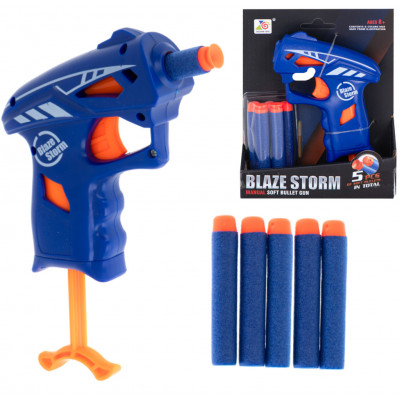 Automatická pištoľ na penové šípky Blaze Storm + 5 šípok