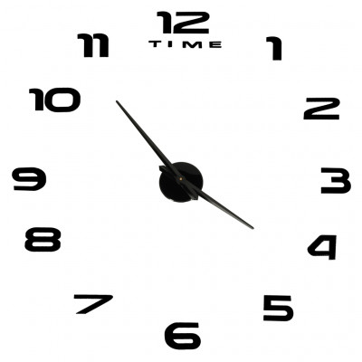 Nástenné hodiny veľké 80-120cm - čierne