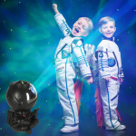 Detský hviezdny projektor – čierny astronaut