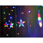 Vianočné svetielka 138 LED, 2,5m Sobíkovia – viacfarebné