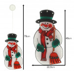 Vianočná závesná dekorácia LED 45cm – Snehuliak