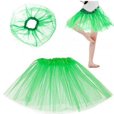 Detský kostým – zelená tylová sukňa