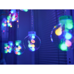 Vianočné LED svetielka 3m guličky – viacfarebné