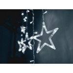 Vianočné svetielka hviezdičky 138 LED, 2,5m – studená biela