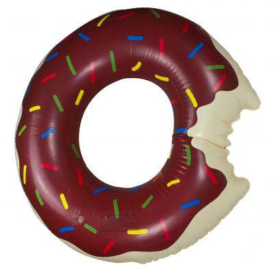 Detské nafukovacie koleso 110cm – hnedý Donut