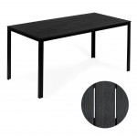 Záhradný stôl 156 x 78 cm - Čierny