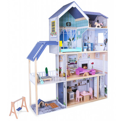Drevený domček pre bábiky Maya Residence - 28 prvkov