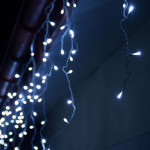 Vonkajšie vianočné svetielka, 500 LED svetiel - 19m záves