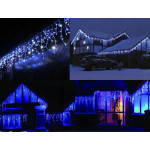 Vonkajšie vianočné svetielka, 500 LED svetiel - 19m záves