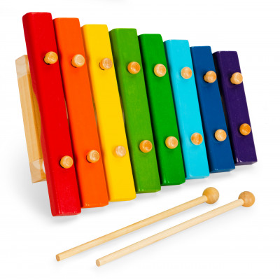 Drevené farebné činely - 8 tónov