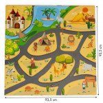 Detská penová podložka - safari puzzle 9 dielikov