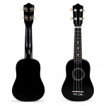 Drevená gitara na ukulele pre deti, 4 nylonové struny ECOTOYS