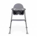 Detská stolička na kŕmenie 2v1 sivá