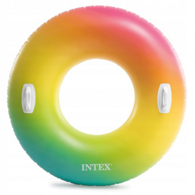 Nafukovacie koleso na plávanie dúhové - INTEX 119cm
