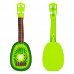 Detská ukulele gitara štvorstrunová - zelená Kiwi