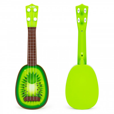 Detská ukulele gitara štvorstrunová - zelená Kiwi