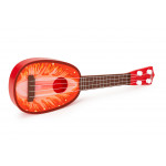 Detská ukulele gitara štvorstrunová - jahoda
