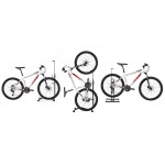 Stojan na bicykle 3v1 - čierny