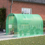 Fóliový skleník s kovovým rámom - zelený 2x3x2m