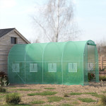 Fóliový skleník s kovovým rámom - 4,5x2x2m zelený