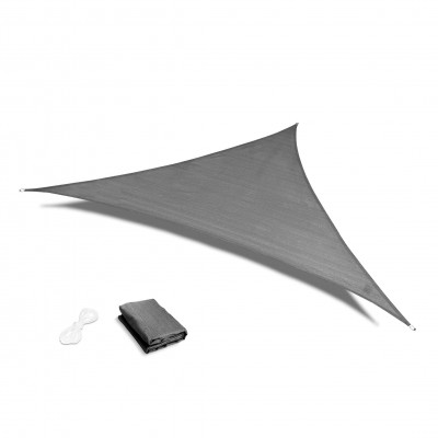 Slnečná plachta vodeodolná strieška 3x3x3m ModernHome - šedá