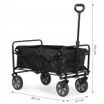 Skladací plážový vozík 47x105 cm čiena MultiGarden