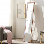 Veľké stojace zrkadlo 148 cm - hliníkový rám
