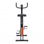 Rotopéd posilňovací bicykel mechanické počítadlo plynulé nastavenie - oranžová ModernHome