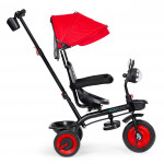 Detská trojkolka 3 v 1, otočná sedačka, červená ECOTOYS