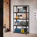 Kovový úložný regál 180x90x40 cm - 5 políc, 875 kg ModernHome
