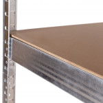 Rohový úložný regál 180x90x40 cm - 5 políc, pozinkovaná oceľ, 875 kg ModernHome