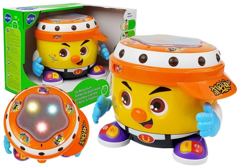 LEAN TOYS Bubon interaktívny žltý