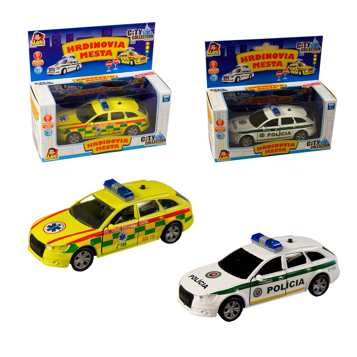 Corbi Toys Auto záchrannej zdravotnej služby a polície