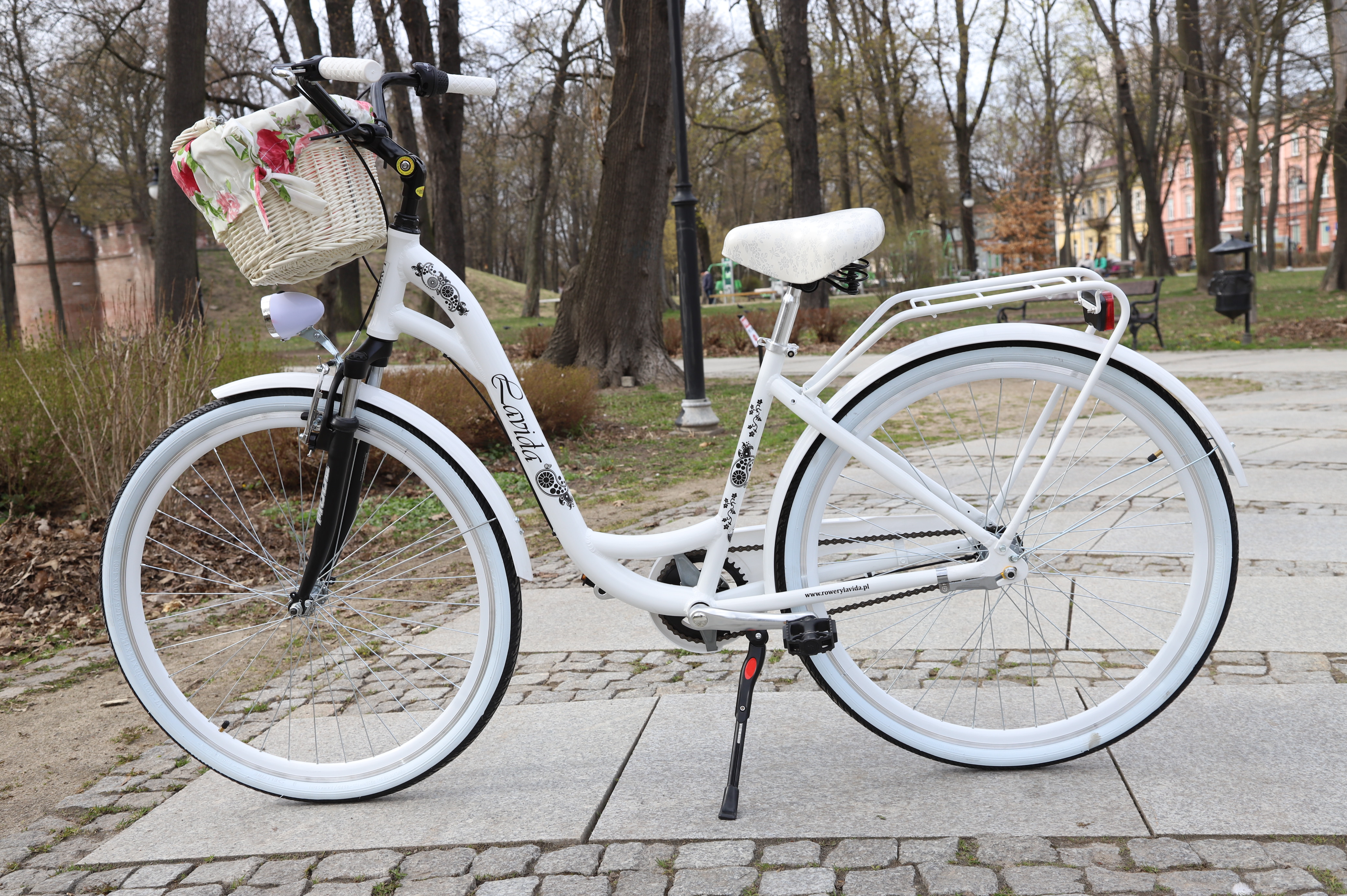Lavida Dámsky retro bicykel 28&quot; Hliníkový 3-prevodový [A] Biely 18&quot; 2024