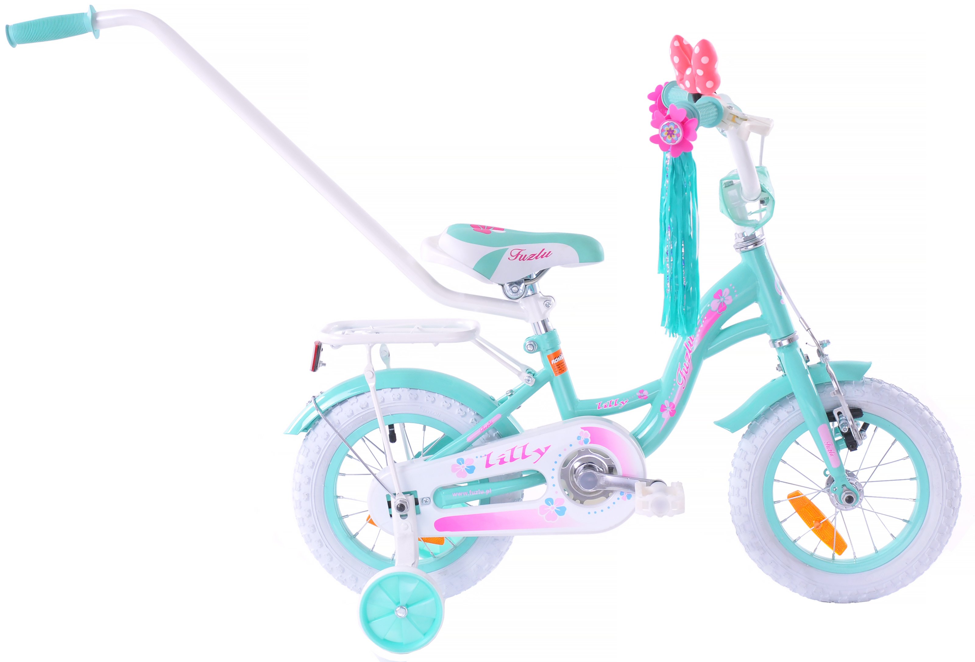 Fuzlu Detský bicykel 12" Lilly tyrkysový 10" 2026