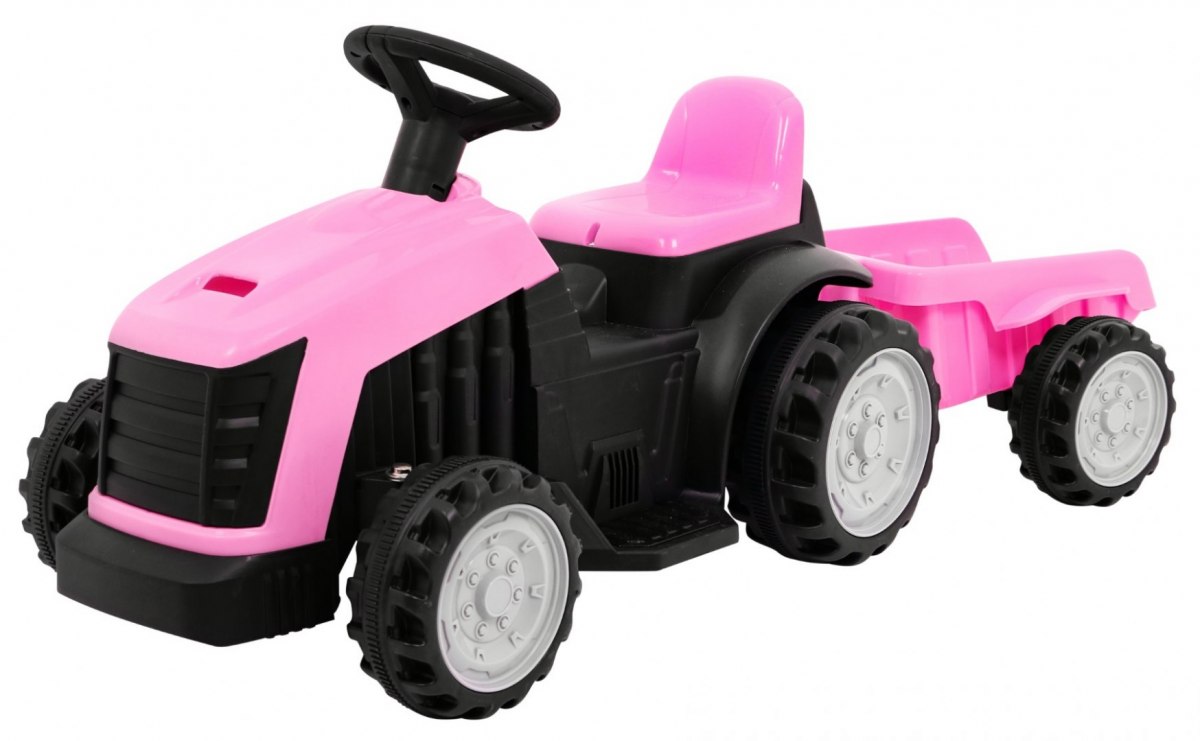 Ramiz Elektricky Elektrický traktor s vlečkou - ružový - motor - 1 x 25W - batéria - 6V/4,5Ah - 2022