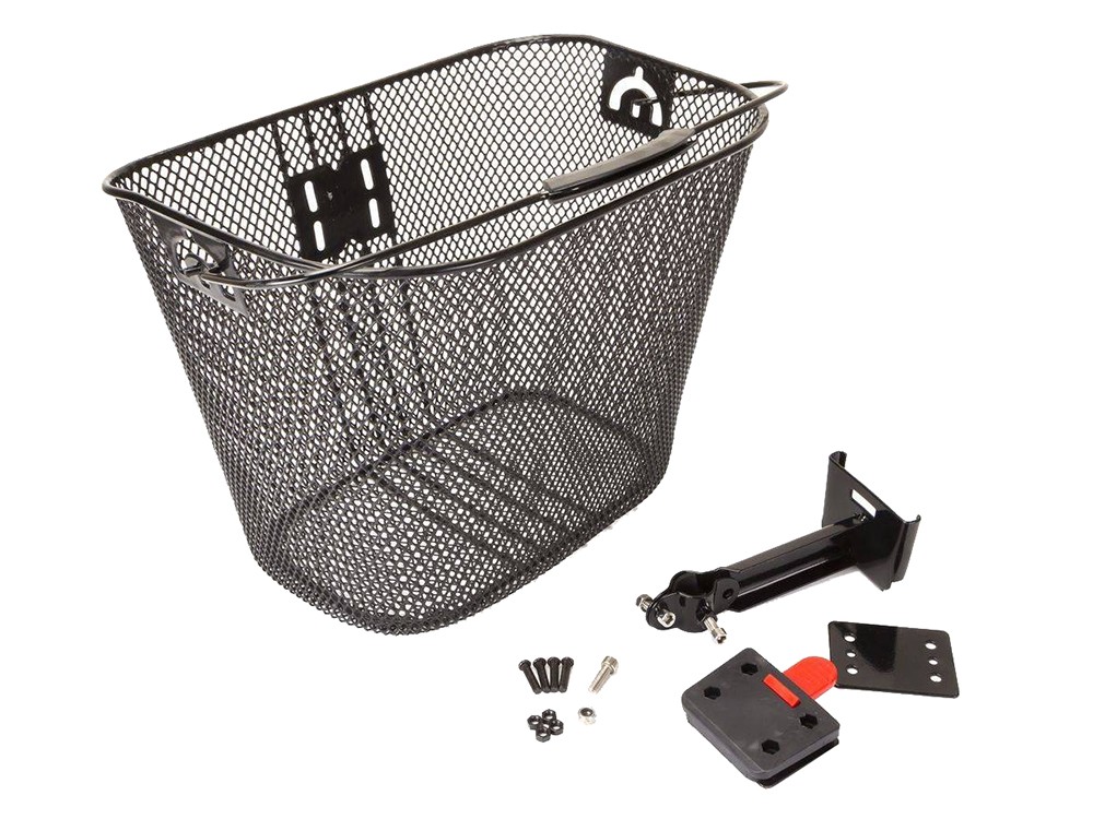 VELLBERG Košík na riadidlo + Klip. HT-102 Čierny 35x25x26