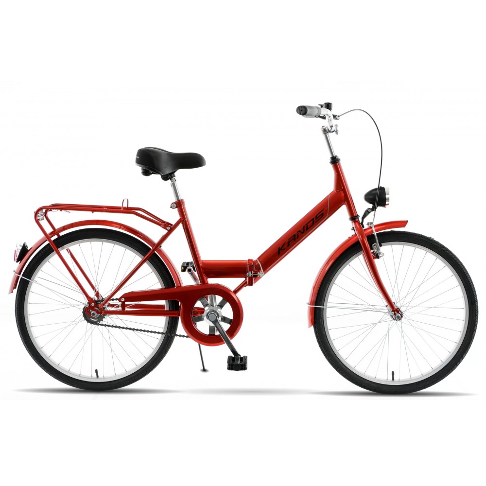 KANDS Retro skladací bicykel Laguna Folding P. FAV. Červený lesklý 24&quot; 17&quot; 2025