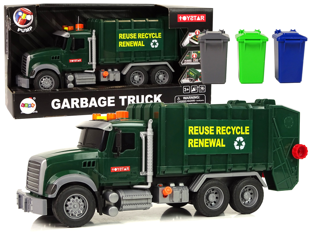 LEAN TOYS Smetiarske auto so zvukovými a svetelnými efektmi