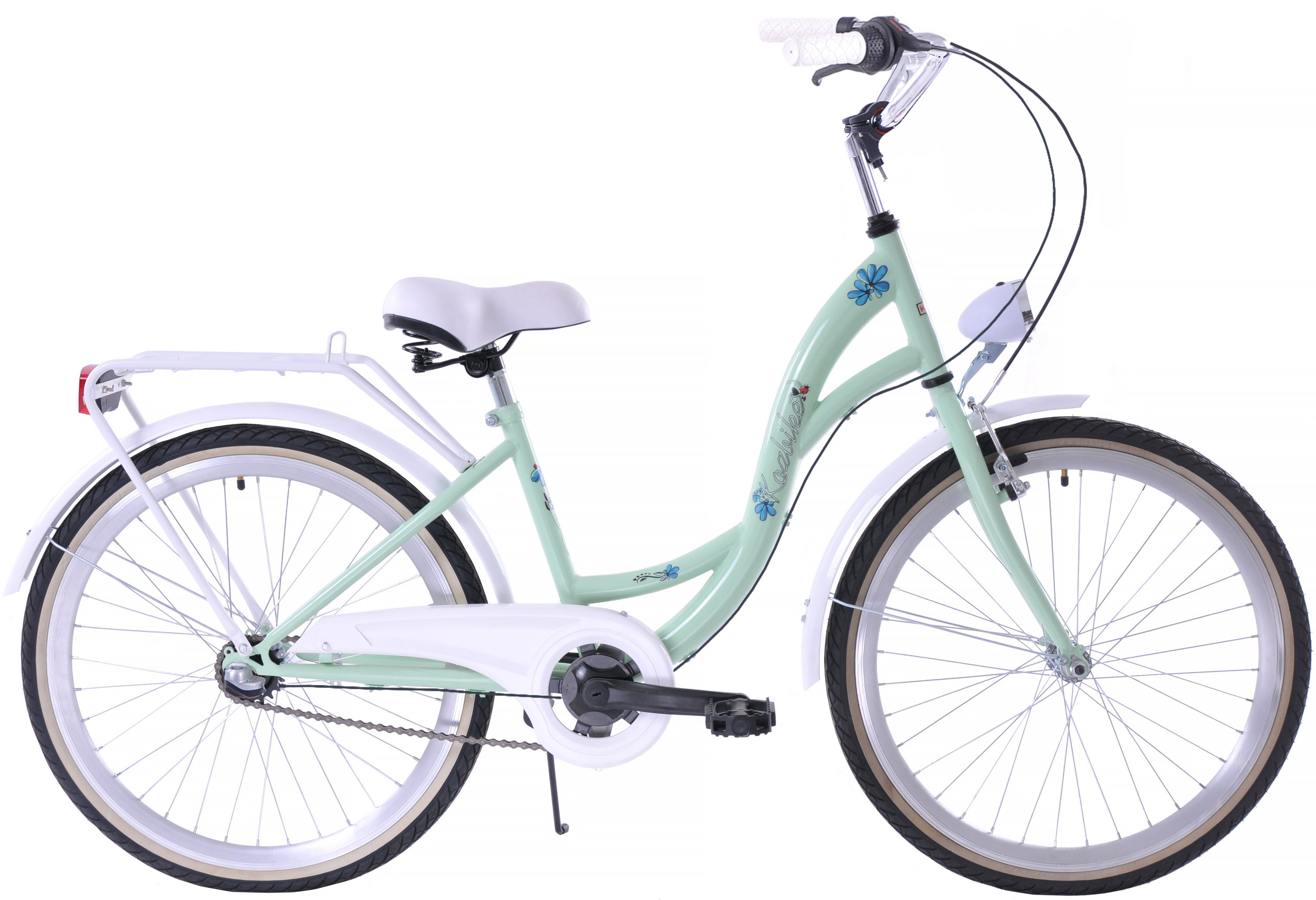 KOZBIKE Detský bicykel Junior 3-prevodový ružový - zelená 24&quot; 15&quot; 2025