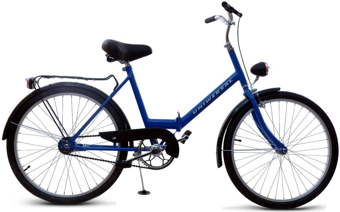 Fuzlu Retro skladací bicykel 24'' Universal / Universe 1 prevodový 15&quot; modrá 2025