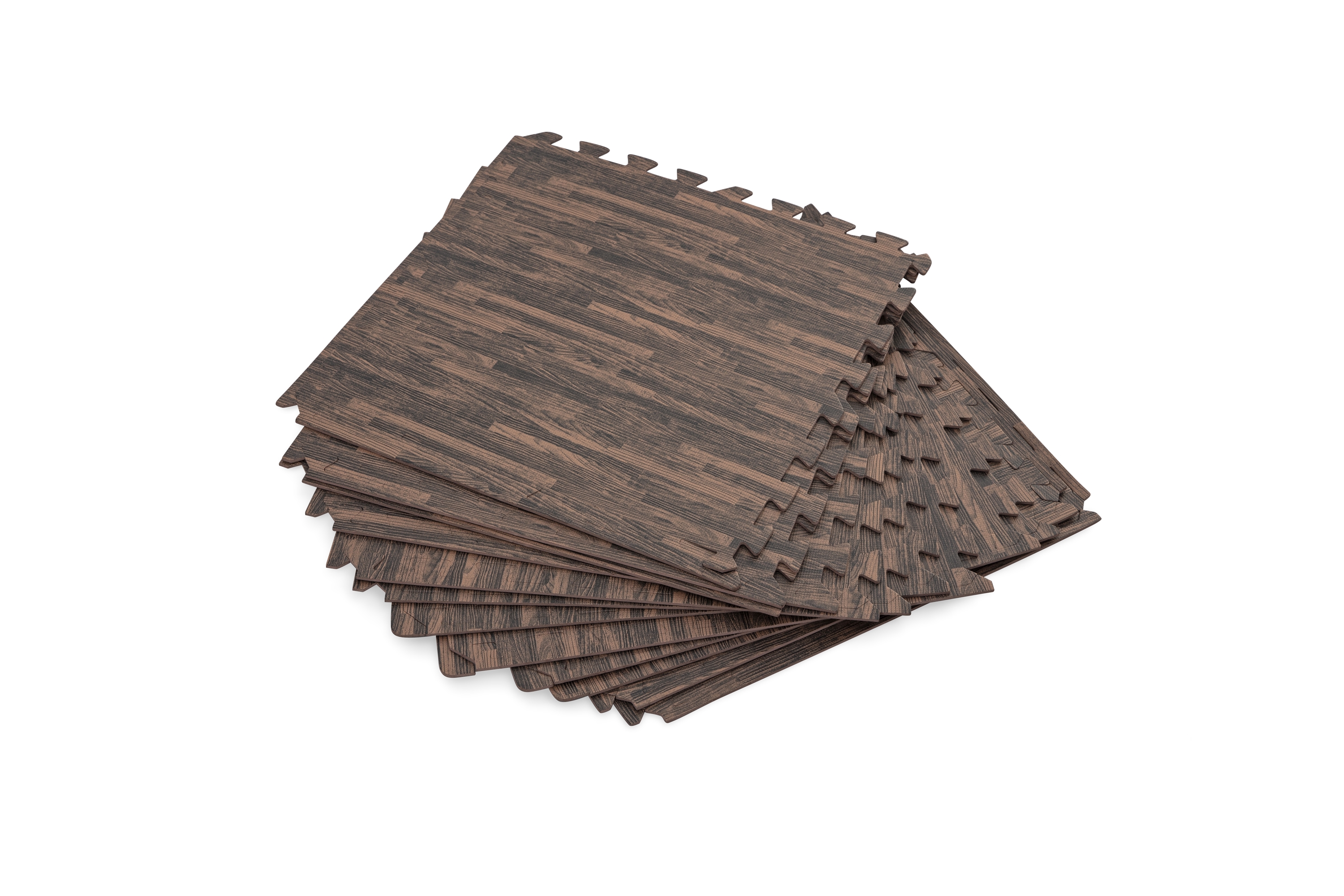 Bestway Penová podložka k záhradnému bazénu Imitácia dreva 12 ks 50x50cm 58712