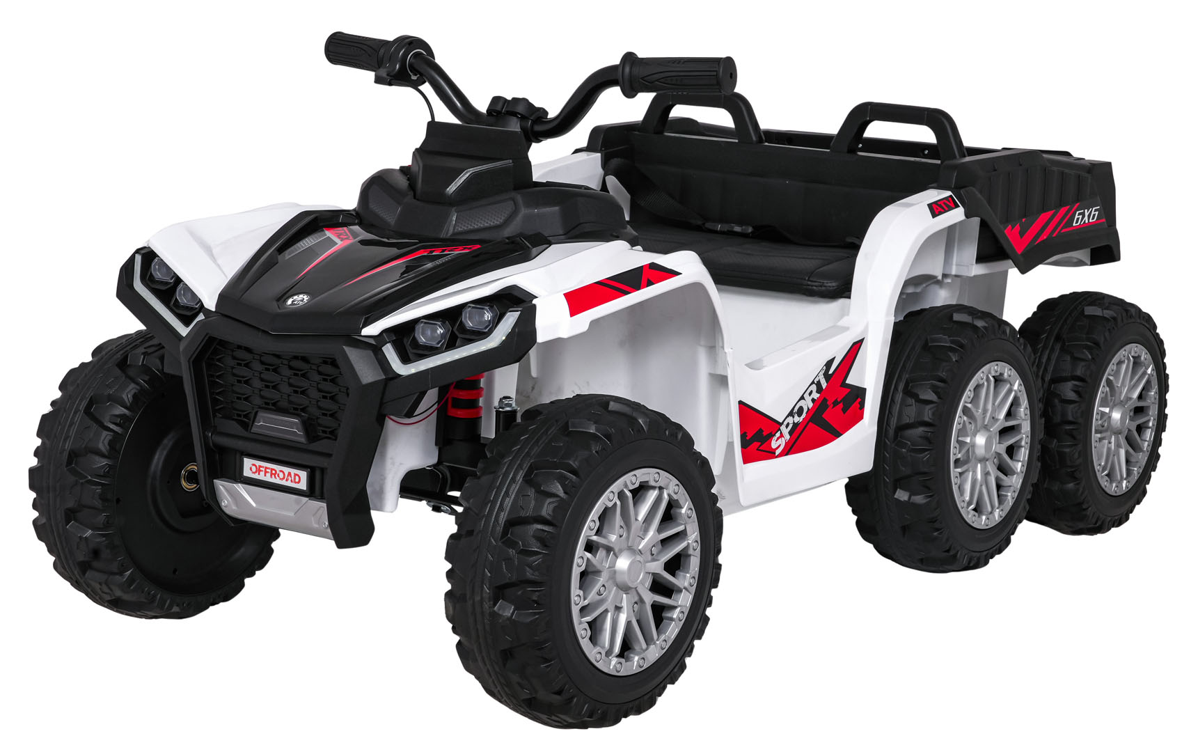 RAMIZ Elektrická Štvorkolka  - Qud Sport TX ATV - biela - 4x35W - 2x12V/7Ah - 2025